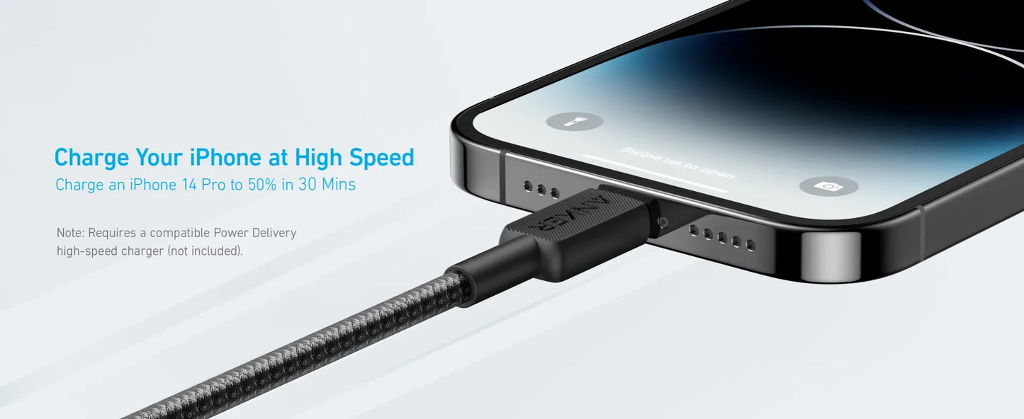 Anker 322 USB-C to Lightning Cable 0.9 m Braided