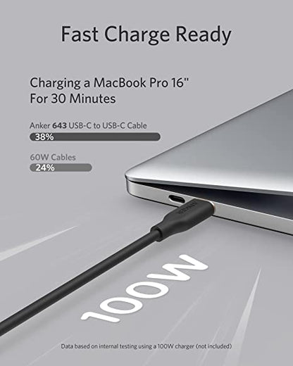 Anker PowerLine III Flow USB C to USB C 100 Watt 0.9 m