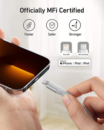 Anker PowerLine+II Lightning Silver 0.9 m