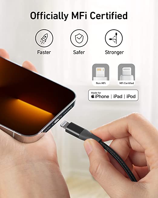 Anker PowerLine+II Lightning Black 1.8 m