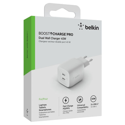 Belkin Dual USB-C Wall Charger 45 Watt