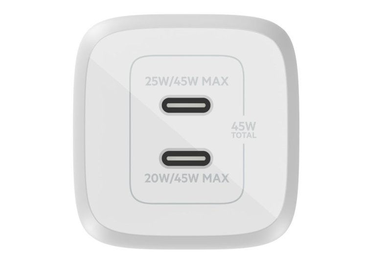 Belkin Dual USB-C Wall Charger 45 Watt