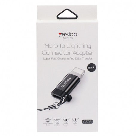 Yesido Micro to Lightning Connector Adapter GS05