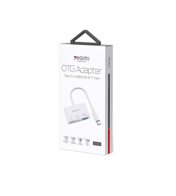 Yesido OTG Adapter Type-C to USB SD&TF Card GS16