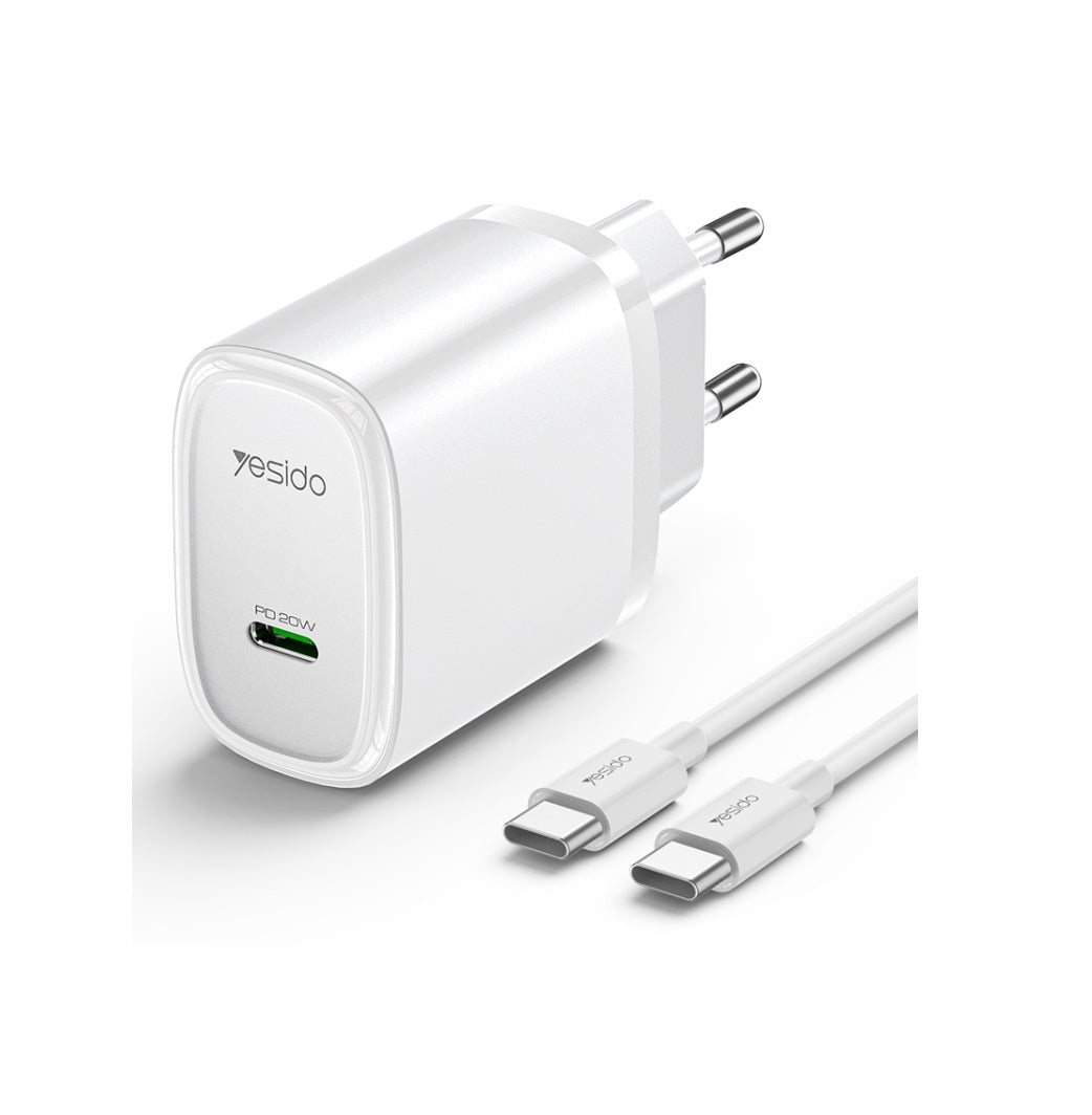 Yesido Quick Charger 20W with Type-C to Type-C Cable YC57c